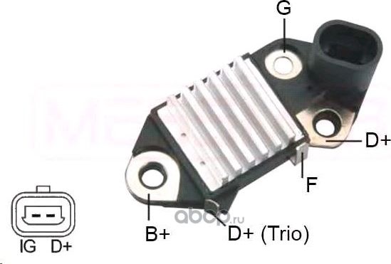 РЕЛЕ-РЕГУЛЯТОР НАПРЯЖЕНИЯ DAEWOO MATIZ (Quartz). Артикул QZ271910