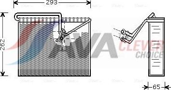 Испаритель кондиционера AVA (алюминий) для Opel Astra G 1998-2009. Артикул OLV372