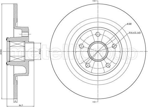 Тормозной диск Trusting задний для Renault Vel Satis I 2002-2009. Артикул DF1142A