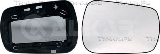 Зеркальное стекло бокового зеркала Alkar правое для Ford Fiesta V 2001-2005. Артикул 6402387