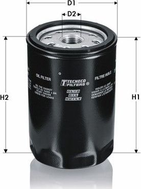Масляный фильтр Tecneco Filters для Citroen GS 1973-1975. Артикул OL97V