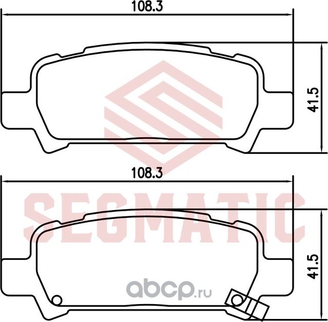 Колодки тормозные (Segmatic). Артикул SGBP2677