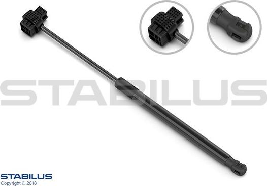 Амортизатор (упор) капота Stabilus Lift-O-Mat® для Vauxhall Zafira C 2013-2018. Артикул 645787