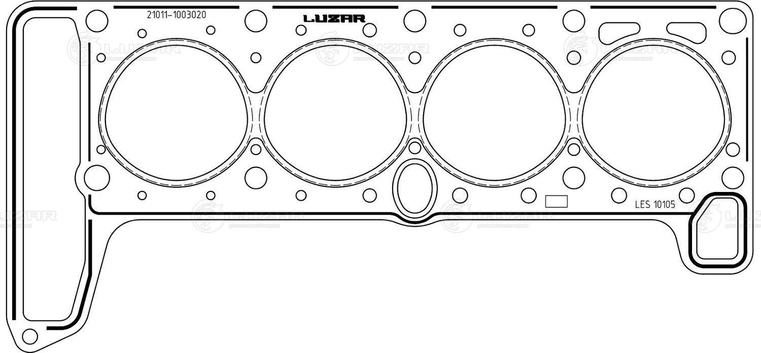 Прокладка ГБЦ Luzar. Артикул LES 10105