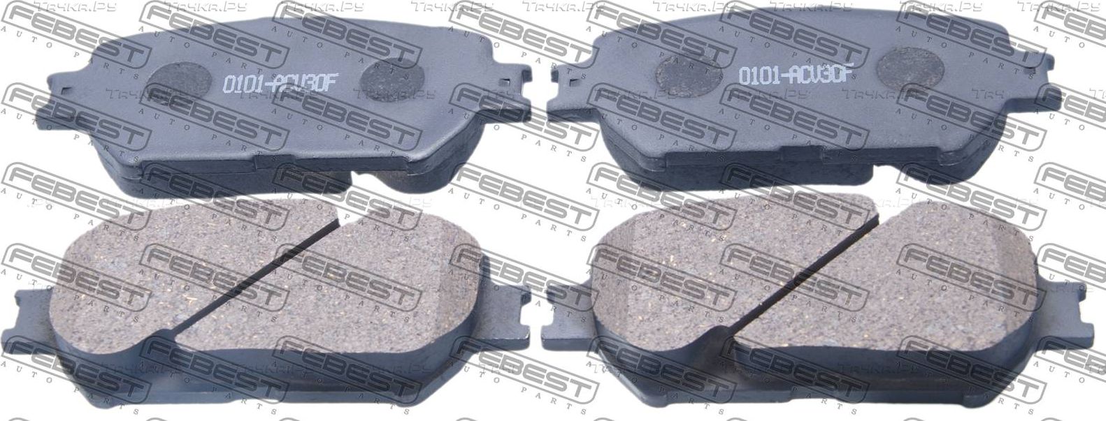 Тормозные колодки Febest передние для Toyota Mark X I 2004-2009. Артикул 0101-ACV30F