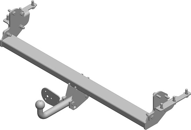 Фаркоп AvtoS для Nissan Navara D40 2005-2015. Артикул NS 16