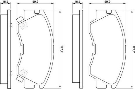 Тормозные колодки Bosch. Артикул 0 986 460 978
