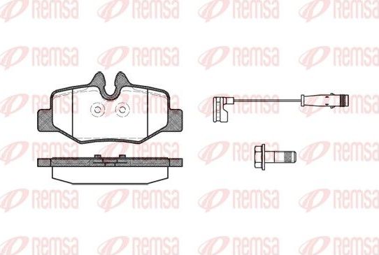 Тормозные колодки Remsa. Артикул 1110.02