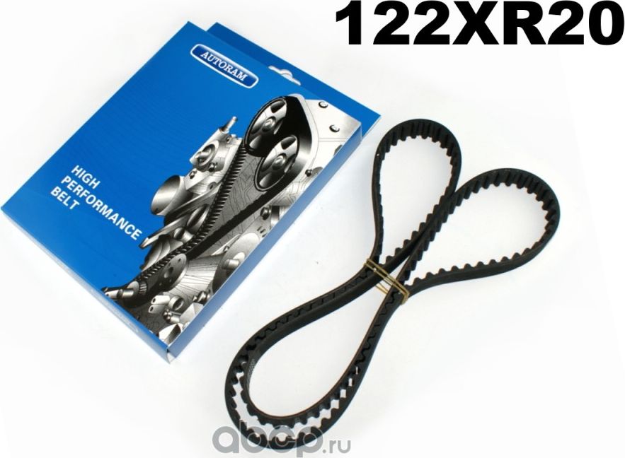 Ремень ГРМ MITSUBISHI, (122x20). 122XR20 AUTORAM. Артикул 122XR20