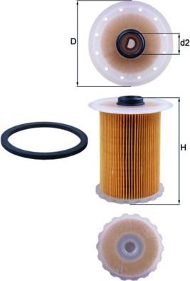 Топливный фильтр Mahle-Knecht. Артикул KX 183D