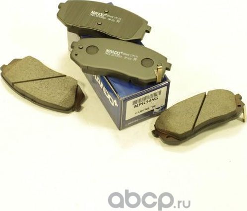 КОМПЛЕКТ КОЛОДОК ТОРМОЗНЫХ ДИСКОВЫХ MPK34NS (Mando). Артикул mpk34ns