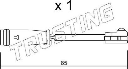 Датчик износа тормозных колодок  Trusting. Артикул SU.314