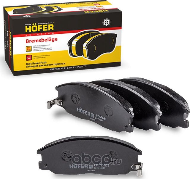 Колодка тормозная передняя Hyundai SantaFe 2000-, H-1/Starex, SsangYong Actyon ( (Hofer). Артикул HF350523