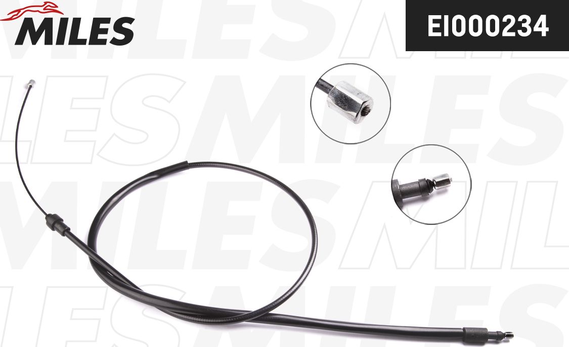 Трос ручника (тросик ручного тормоза) Miles. Артикул EI000234