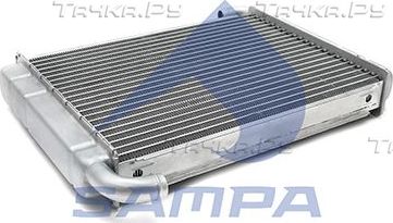 Радиатор отопителя (печки) Sampa для Scania 3 1987-1996. Артикул 042.446