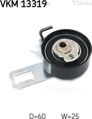 Натяжной ролик (натяжитель) ремня ГРМ SKF. Артикул VKM 13319