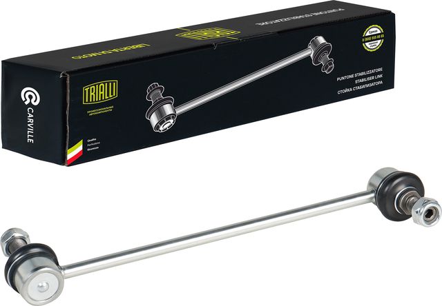 Стойка (тяга) стабилизатора Trialli (резина/металл) передняя левая для Hyundai Santa Fe I 2001-2006. Артикул SP 0816
