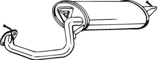 Глушитель (задняя часть) Bosal для Toyota Avensis II 2003-2008. Артикул 228-151