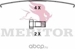 MDP3169K_колодки дисковые ! WVA29169 210.5x99.75x30 с р/к/ROR/VOLVO (Arvinmeritor) Arvinmeritor. Артикул MDP3169K