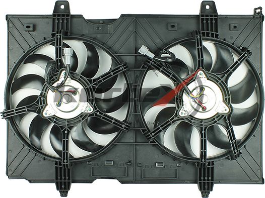 Вентилятор радиатора Nissan X-Trail T31 (07-)/Teana (08-)/Murano (08-) (LFc 141G (Kortex). Артикул KFD062