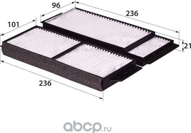 AC-041 BP4K-61-J6X (фильтр салонный) (RB-Exide). Артикул AC041