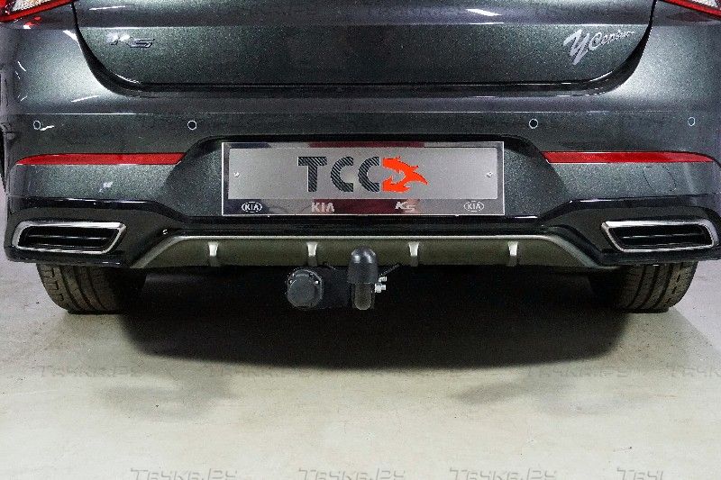 Фаркоп ТСС оцинкованный для Kia K5 2020-2026. Артикул TCU00164