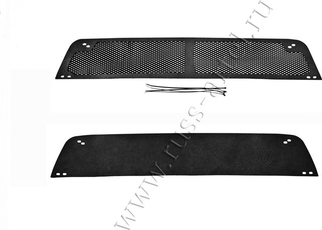 Защитная сетка и заглушка Русская Артель решетки переднего бампера для Mitsubishi L200 IV 2006-2010. Артикул SRM-136202