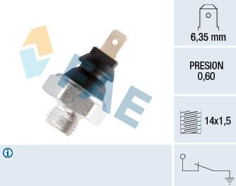 Датчик давления масла FAE для Lancia Gamma 1978-1986. Артикул 11260