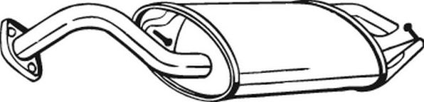 Глушитель (задняя часть) Bosal для Toyota Corolla E120, E130 2001-2004. Артикул 228-477