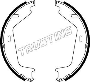 Тормозные колодки (стояночная тормозная система) Trusting. Артикул 127.273