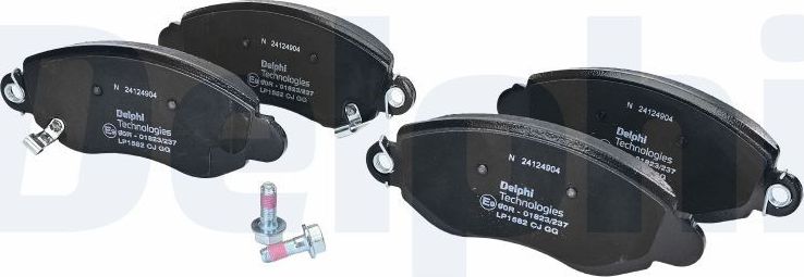 Тормозные колодки Delphi (Low-Metallic). Артикул LP1582