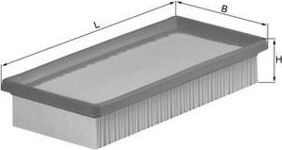 Воздушный фильтр Mahle. Артикул LX 589