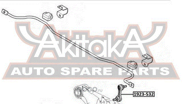 Стойка (тяга) стабилизатора Asva. Артикул 1923-532