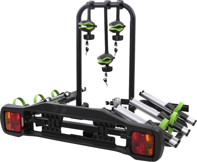 Автомобильный багажник Amos WellTour-3 на фаркоп для перевозки 3-х велосипедов. Артикул WellTour-3