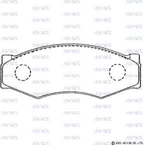 Тормозные колодки Advics. Артикул SN225