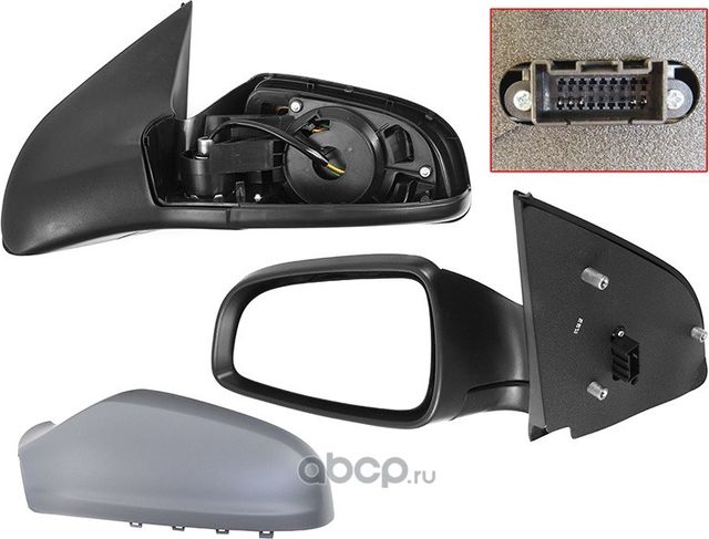 Зеркало OPEL ASTRA 04-10 LH регулировка, обогрев 5 контактов SAT STOP49940A2. Артикул STOP49940A2