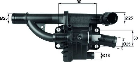 Термостат Mahle Behr. Артикул TH 40 83