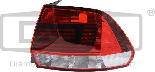 Фонарь задний DPA правый для Volkswagen Polo V 2010-2026. Артикул 99451787602