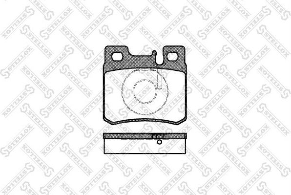 Тормозные колодки Stellox. Артикул 293 020B-SX