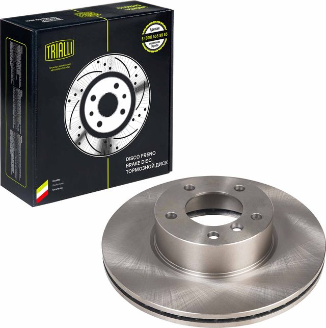 Тормозной диск Trialli передний для BMW 2 F22 2012-2026. Артикул DF 261008