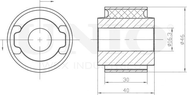 Сайлентблок поворотного кулака (Unio). Артикул RMP-20319