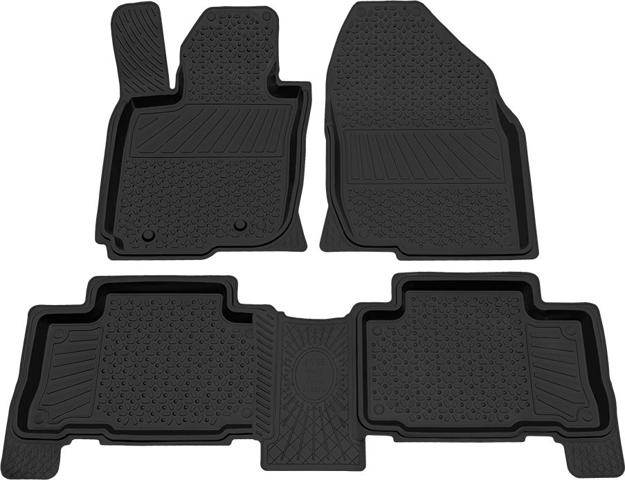 Коврики Rezkon резиновые для салона Toyota RAV4 III 2006-2013 . Артикул 1034035100