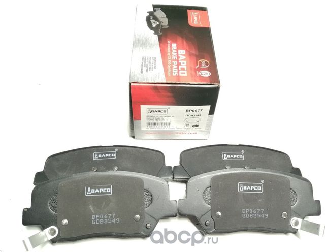 Колодки тормозные дисковые пер. HYUNDAI ELANTRA, i30 11-, VELOSTER, KI (Bapco) Bapco. Артикул BP0677