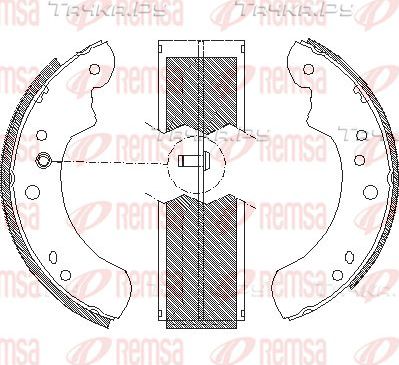 Тормозные колодки Remsa. Артикул 4112.00