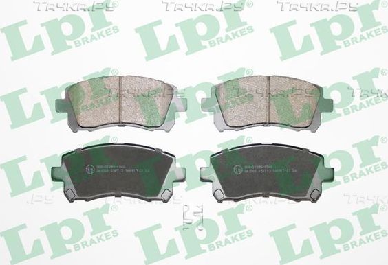 Тормозные колодки LPR передние для Subaru Forester I 1997-2002. Артикул 05P713