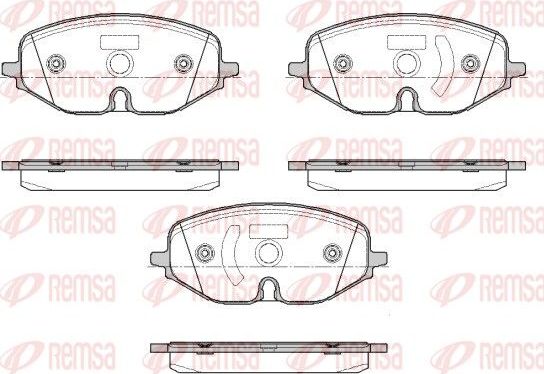 Тормозные колодки Remsa. Артикул 1906.01