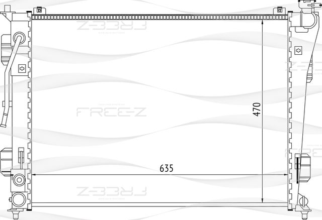 Радиатор HYUNDAI SONATA 09 (Free-Z). Артикул KK0253