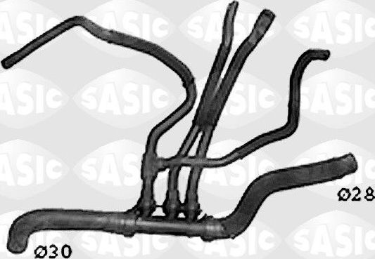 Патрубок радиатора (системы охлаждения) Sasic. Артикул SWH4206