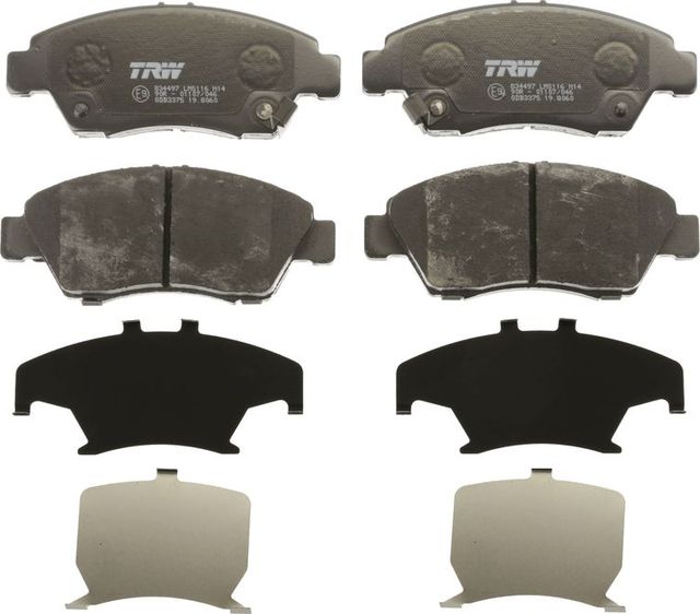 Тормозные колодки TRW COTEC передние для Honda Integra IV 2002-2006. Артикул GDB3375