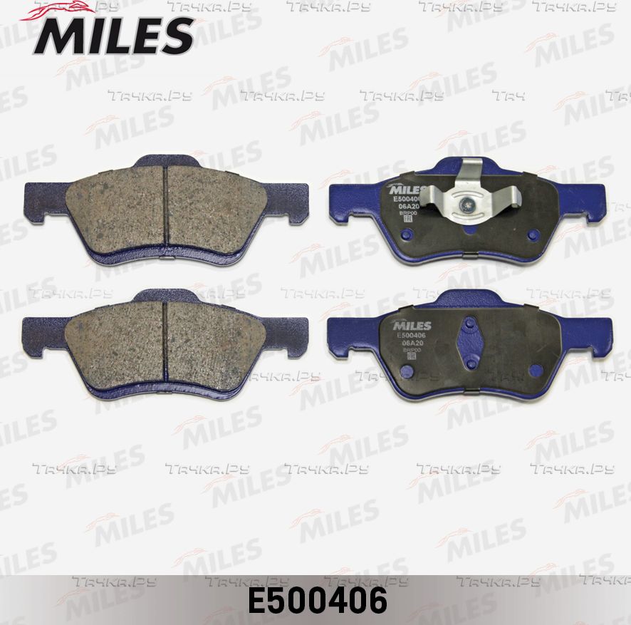 Тормозные колодки Miles (Керамика) передние для Ford Maverick II 2001-2007. Артикул E500406